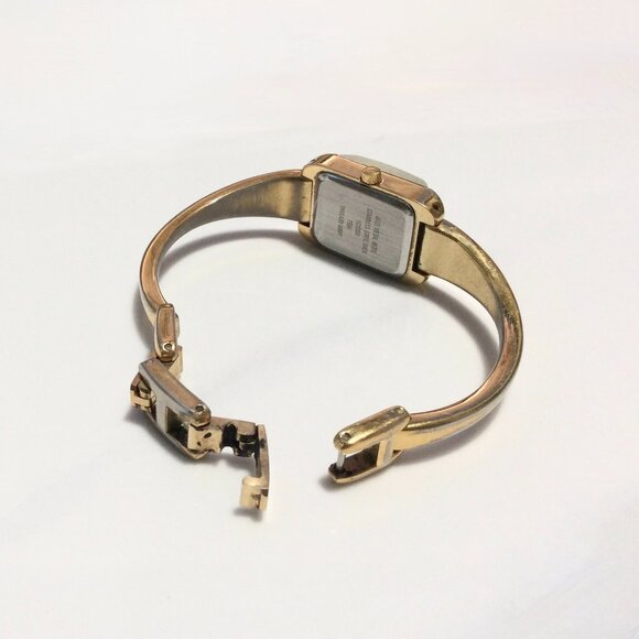 Vtg. Nine & Co. Ladies Mechanical Automatic Gold-Tone Rectangle Dial Watch main image 6